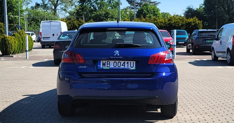 Peugeot 308 cena 43900 przebieg: 79000, rok produkcji 2019 z Annopol małe 301